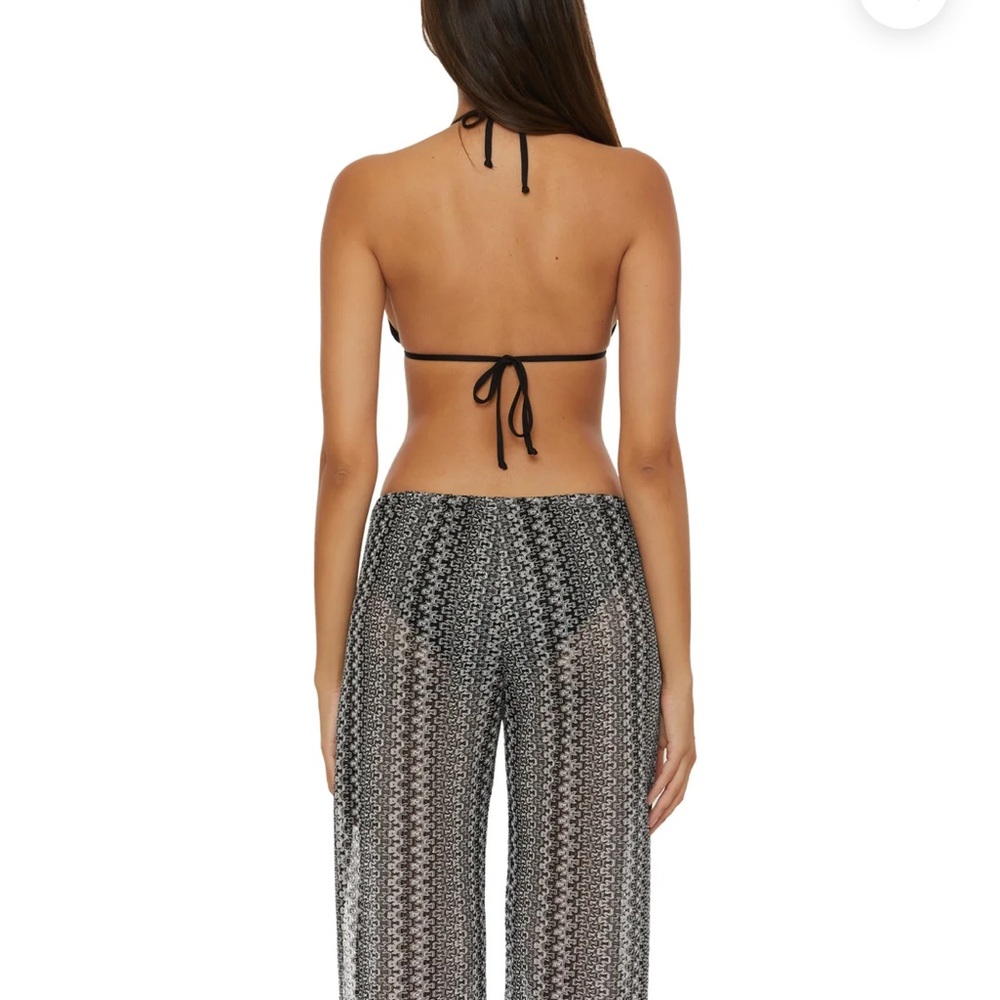 BECCA Women's Granite Bay Crochet Split-Leg Cover-Up Pants Size XS - Picture 2 of 5